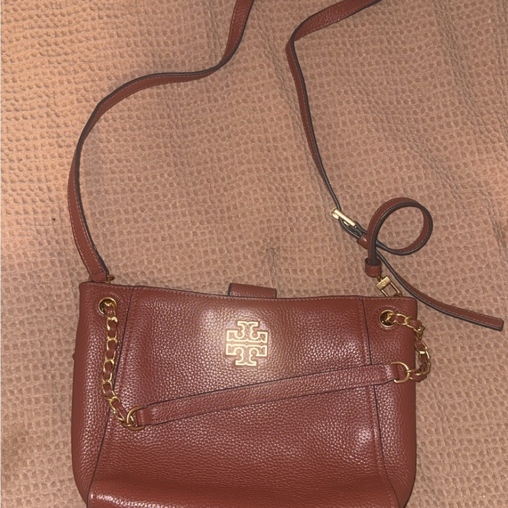 Tory Burch Tan Leather Crossbody Bag